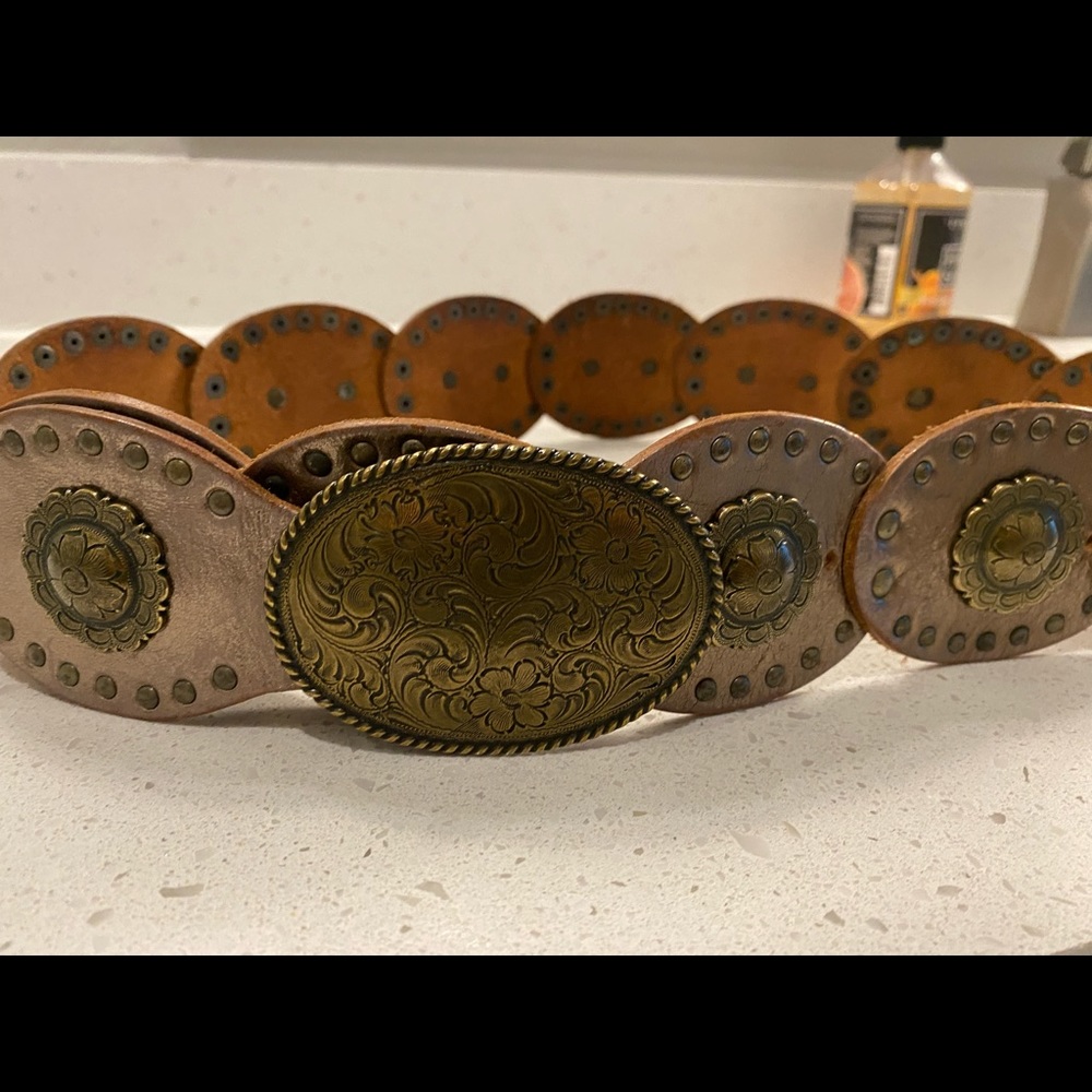 Gold Western Concho Belt